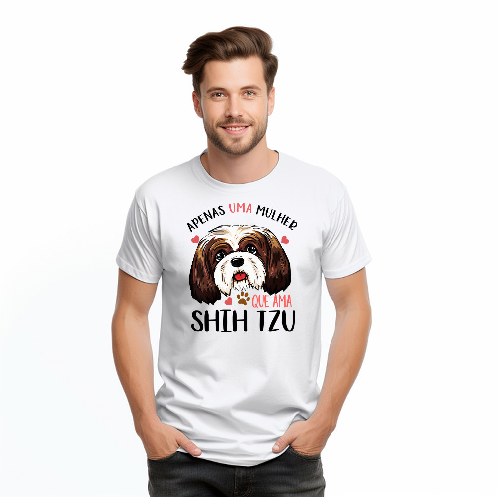 Apenas Uma Mulher Que Ama Shih Tzu Shirt Cute Dog T-Shirt Merry Christmas Gifts For Niece – Familyhavendecor