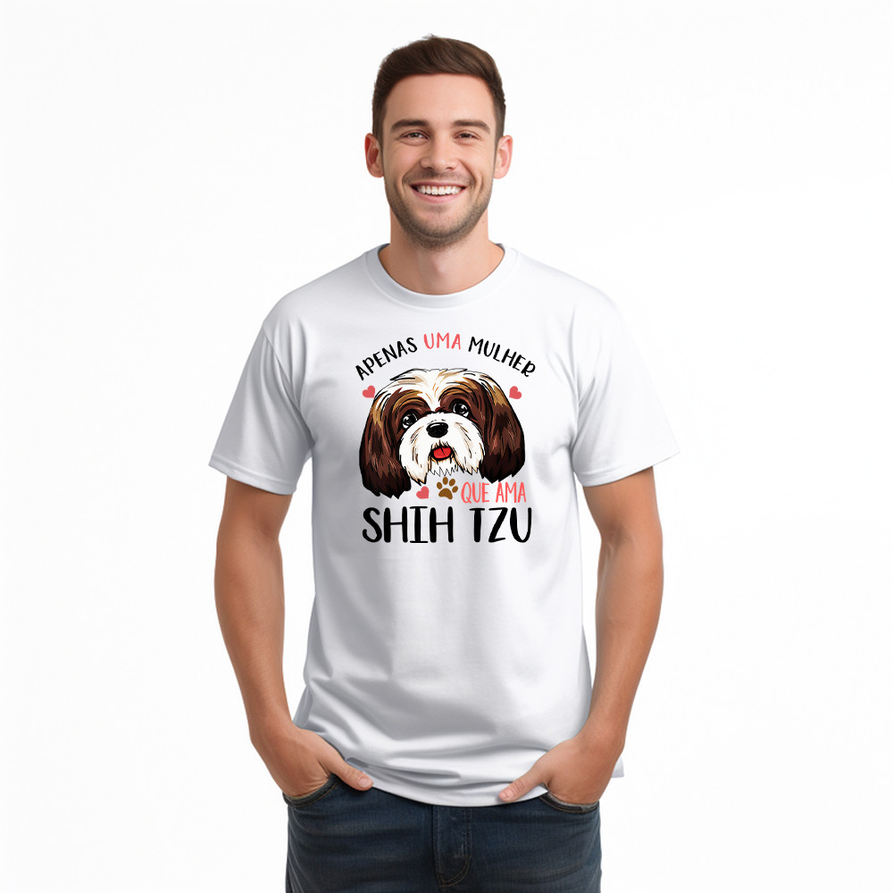 Apenas Uma Mulher Que Ama Shih Tzu Shirt Cute Dog T-Shirt Merry Christmas Gifts For Niece – Familyhavendecor