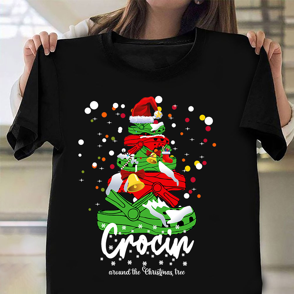 Crocin Around The Christmas Tree Shirt Funny Xmas Graphic Clothes Big Brother Gift Ideas - Familyhavendecor 