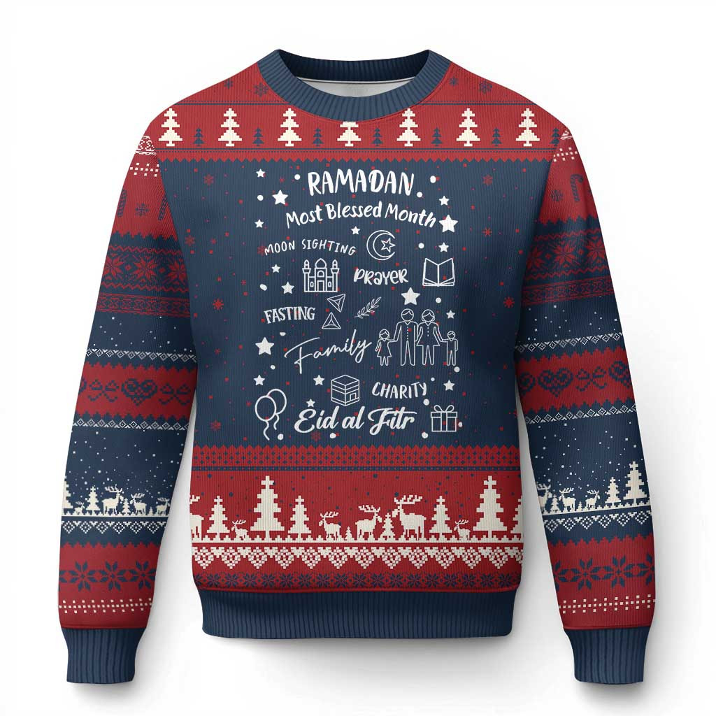 Ramadan Blessed Month Ugly Christmas Sweater Muslim Islamic Ramadhan Eid al Fitr Xmas Jumpers – Familyhavendecor